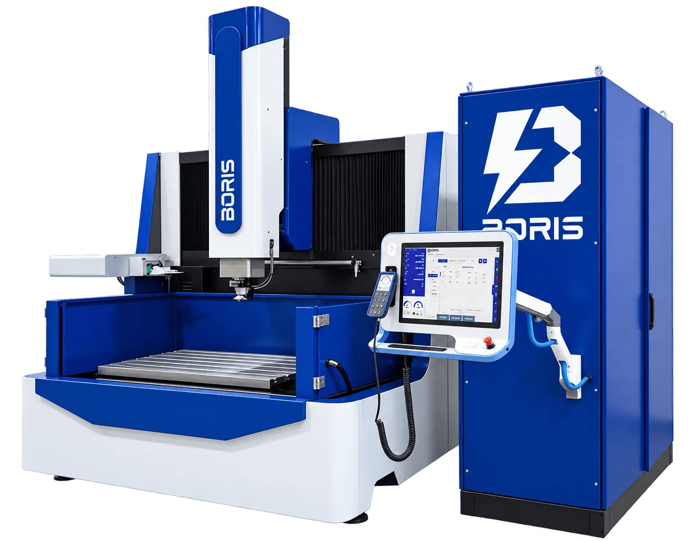 Sinker EDM machine with the Boris generator and the B‑Spark control panel